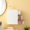 Simple bathroom wall-mounted storage box, compartmented drawer storage box, wall-mounted cotton swab head rope and miscellaneous storage box without drilling holes details Picture